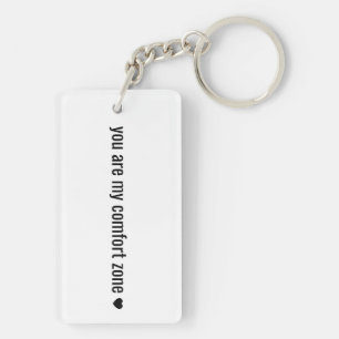 Porte-clefs Vous êtes ma zone de confort Photo et texte person