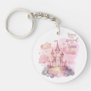 Porte-clefs Vous êtes Special Palace Pink Cloud personnalisabl