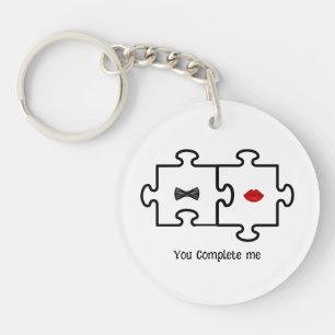 Porte-clefs Vous me complétez Puzzle Pièces porte - clé