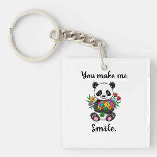 Porte-clefs Vous Me Faites Sourire Panda Mignon
