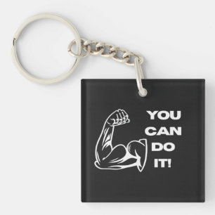 Porte-clefs Vous Pouvez Le Faire Motivation Fitness Gym T-Shir