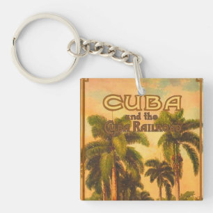 Porte-clefs Voyage Cuba vintage - Chemin de fer Cuba