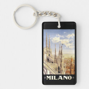 Porte-clefs Voyage de Milan Vintage