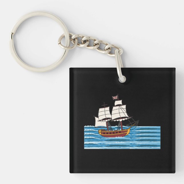 Porte-clefs Voyage océanique (Devant)