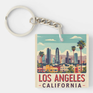 Porte-clefs Voyage Rétro Los Angeles Californie