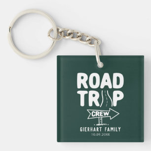 Porte-clefs Voyage sur route en famille, visite d'été personna
