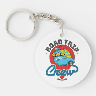 Porte-clefs Voyage sur route Famille Vacances Filles Voyage