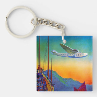 Porte-clefs Voyage transpacifique vintage