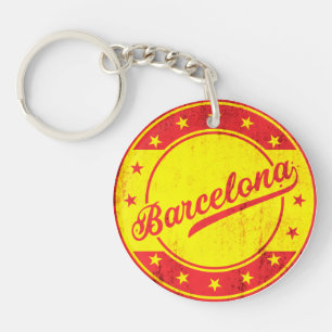 Porte-clefs Voyageur mondial - Barcelone, Espagne