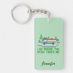 Porte-clefs Voyageur Mondial RV Camper Road Voyage Vacances su