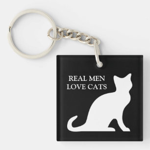 Porte-clefs Vrai porte - clé de chats d'amour d'hommes