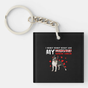 Porte-clefs Vraiment Vraiment Aimer Mon Boston Terrier