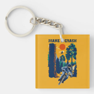 Porte-clefs VTT citation drôle cadeau pour moker