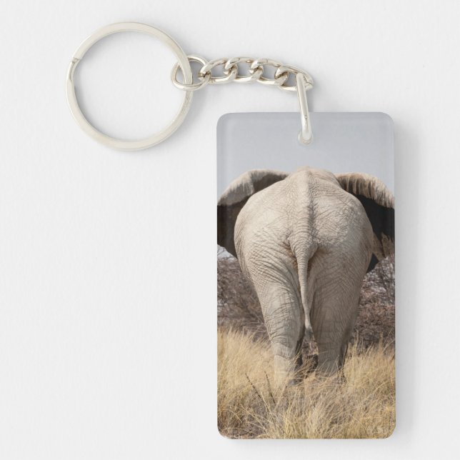 Porte-clefs Vue arrière de l'éléphant (Devant)