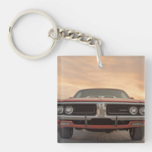 Porte-clefs Vue coucher de soleil vintage