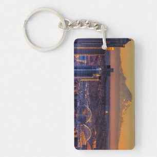 Porte-clefs Vue de paysage urbain de Seattle du centre, le