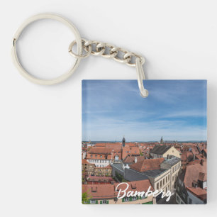 Porte-clefs Vue panoramique de la vieille ville d'en haut à Ba