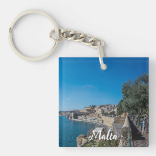 Porte-clefs Vue panoramique sur le mur de la ville et le port