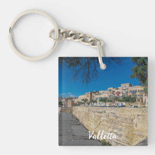 Porte-clefs Vue sur le mur de la ville et le port de La Valett