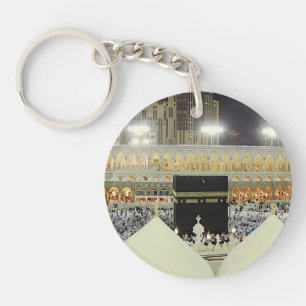 Porte-clefs Vue sur le toit des pèlerins du Hadj à la Kaaba, L