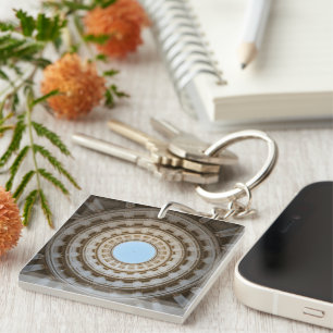 Porte-clefs Vue symétrique vers l'oeil d'un grand dôme