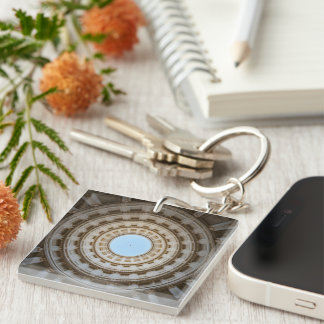 Porte-clefs Vue symétrique vers l'oeil d'un grand dôme
