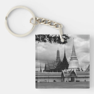 Porte-clefs Vue vintage du palais royal de la chapelle de Bang