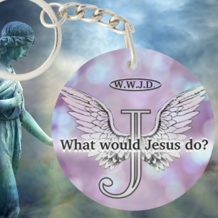 Porte-clefs W.W.J.D Que ferait Jésus ?