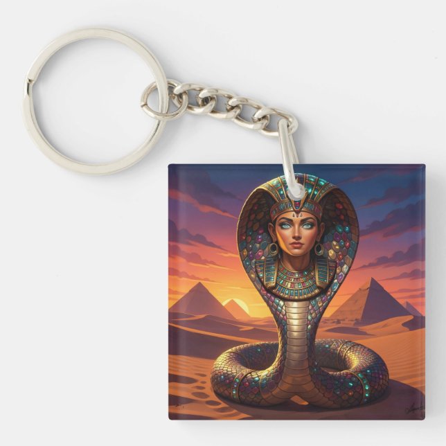 Porte-clefs Wadjet – Egyptian Cobra Goddess´7 (Devant)
