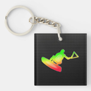 Porte-clefs Wakeboarder lisse