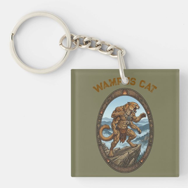 Porte-clefs Wampus Cat Mythic Guardian - Appalachian Art (Devant)