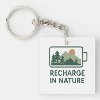 Porte-clefs WanderSoul Co. – Clé de logo de voyage rétro