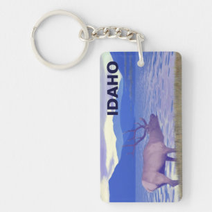 Porte-clefs Wapiti (Elk) Sur Le Lac