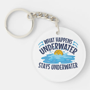 Porte-clefs Water Polo Ce qui se passe sous l'eau