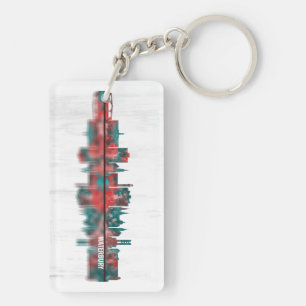 Porte-clefs Waterbury Connecticut Skyline