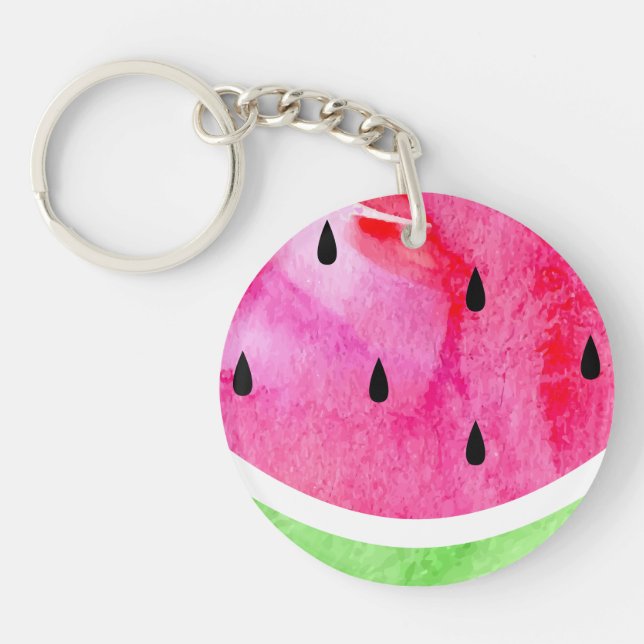 Porte-clefs Watercolor Watermelon (Devant)