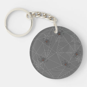 Porte-clefs Web et citrouilles d'araignées d'Halloween