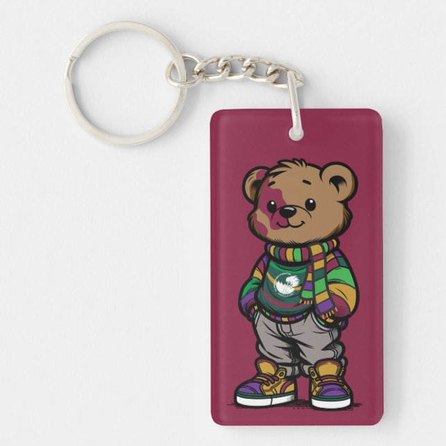 Porte-clefs Webster Bear Sturge-Weber Acrylic Keychain (Devant)