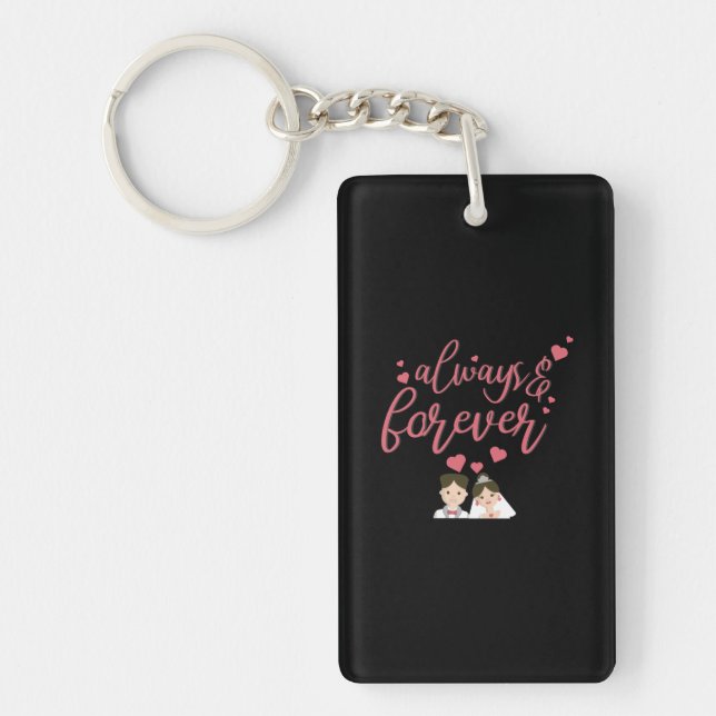 Porte-clefs Wedding Always And Forever (Devant)