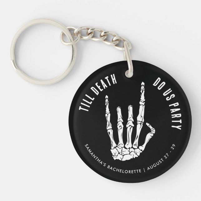 Porte-clefs Week-end de célibataire jusqu'à ce que la mort nou (Devant)