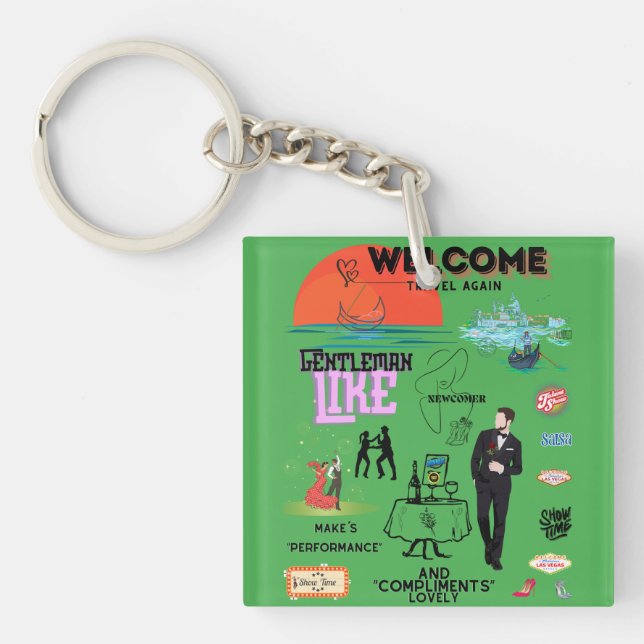 PORTE-CLEFS WELCOME AGAIN (Devant)