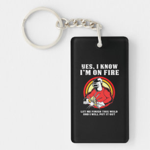Porte-clefs Welder Sait Que Je Suis En Feu