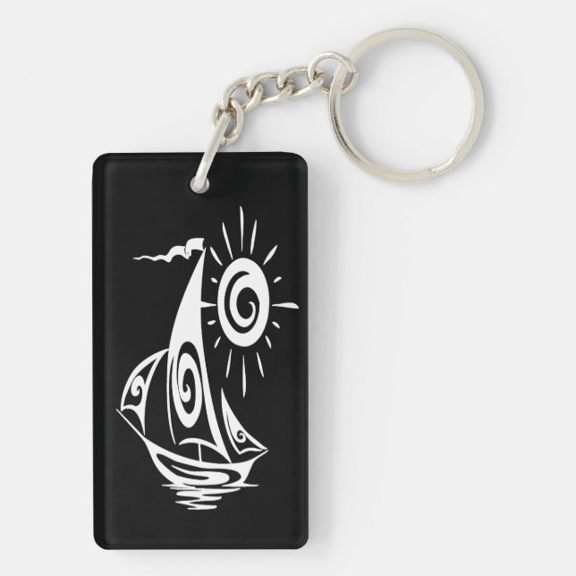 Porte-clefs Whimsical Lazy Voilier (Dos)