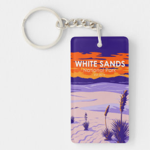 Porte-clefs White Sands National Park Nouveau Mexique Vintage