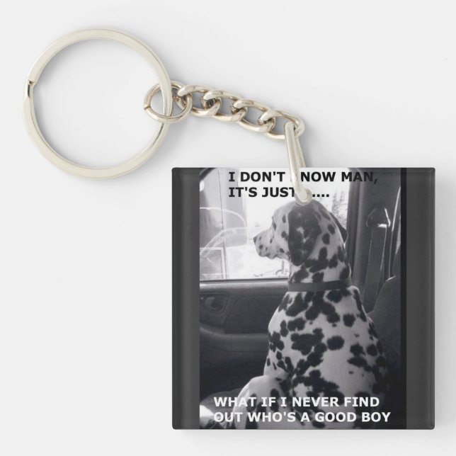 Porte-clefs Who's a good boy... T-Shirt Keychain (Devant)