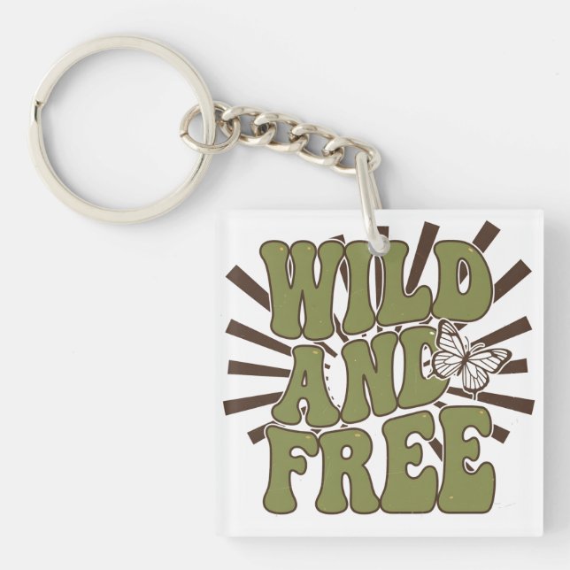Porte-clefs Wild and Free (Devant)