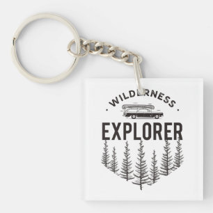 Porte-clefs Wilderness Explorer Break de chasse Canoë Arbres