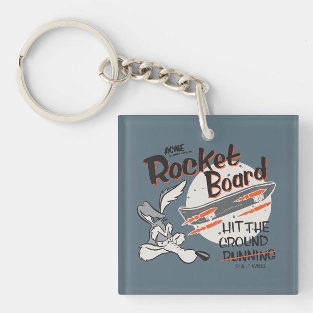 Porte-clefs WILE E. COYOTE™ ACME Rocket Board (Devant)