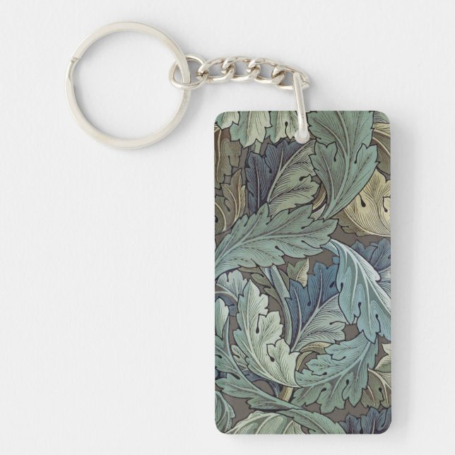 Porte-clefs William Morris Acanthus Sage Fleur Floral Botaniqu (Devant)