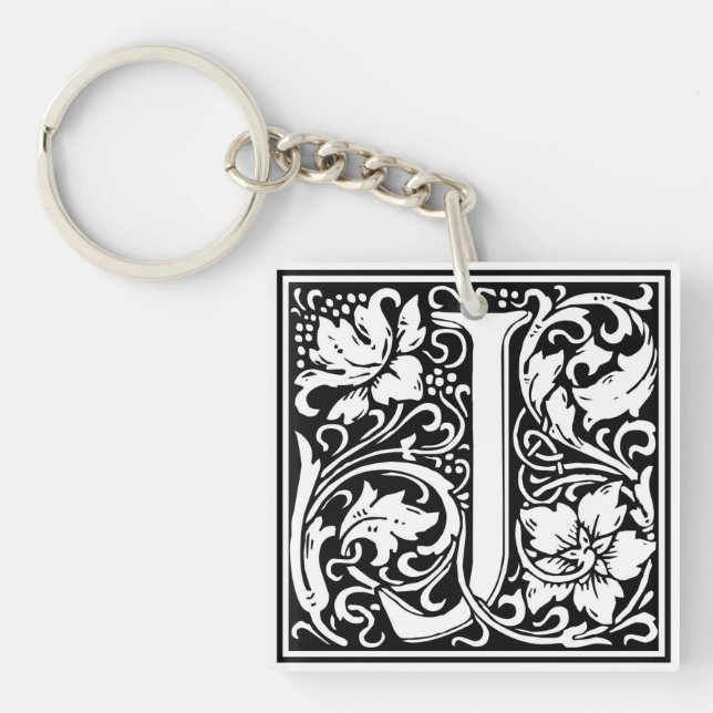 Porte-clefs William Morris Alphabet "J" (Devant)